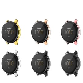 FitTurn Screen Protector Case Compatible with Garmin Venu 2 Plus Watch TPU Slim Case Cover [Plating Metal Color Frame] [3D Full Coverage] Shell Protective for Venu 2 Plus Watch