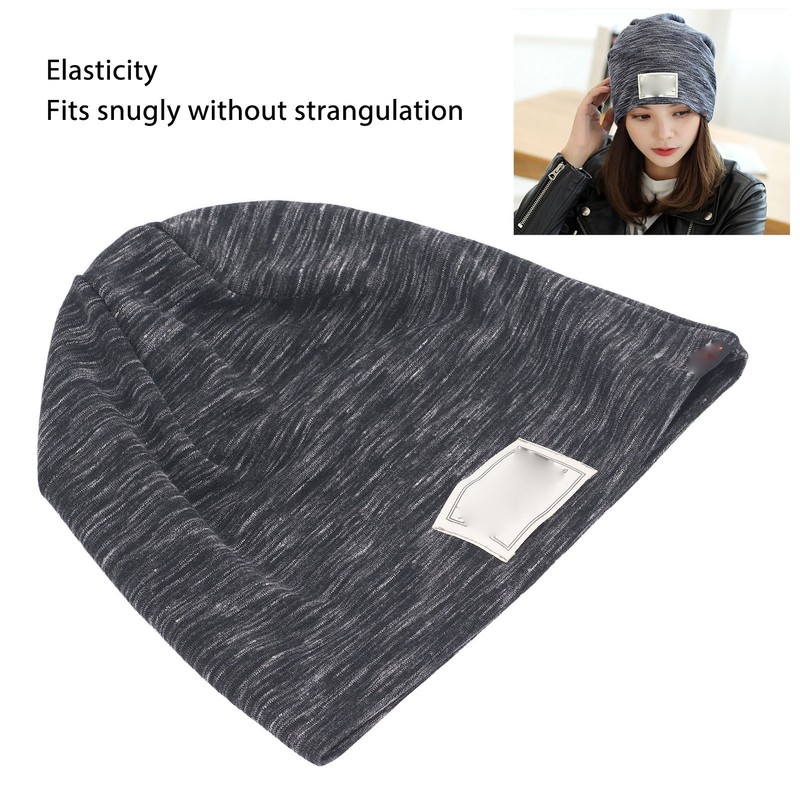 Anti Radiation Hat Black Striped Silver Fiber and Cotton Shielding