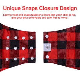 CuteBone Male Dog Diapers Washable with Snaps Doggie Belly Band Reusable 3pcs a Pack for Male Dogs Wraps KDM03M