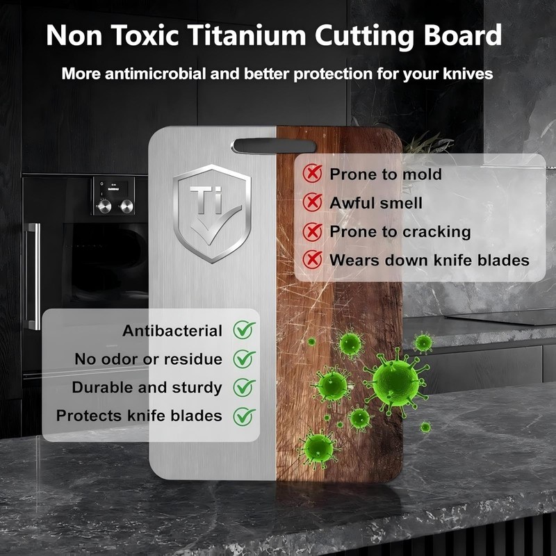 Titanium Cutting Board, Double Sided 2025 New Titanium Cutting Boards