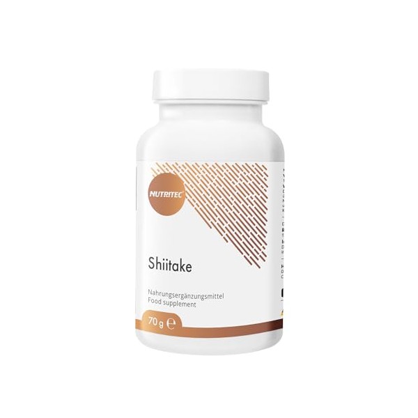 Nutritec Nutritec Shiitake medicinal mushroom 120 capsules high dosage, dietary