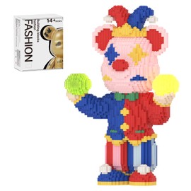 MEIGESI Bear Building Blocks (5000 PCS) | 700% Bear Display Model | Micro 3D Animal Building Blocks with Drawer | Fluorescence Design | Idea for Home & Office Decor | CZ7739