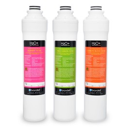 Brondell H2O+ Coral UC300 Three-Stage Undercounter Water Filtration System (UF-35 Replacement Filters)