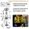 Hihitomorrow Complete Pressure Washer Seal Kit Seals Replacement Set Compatible