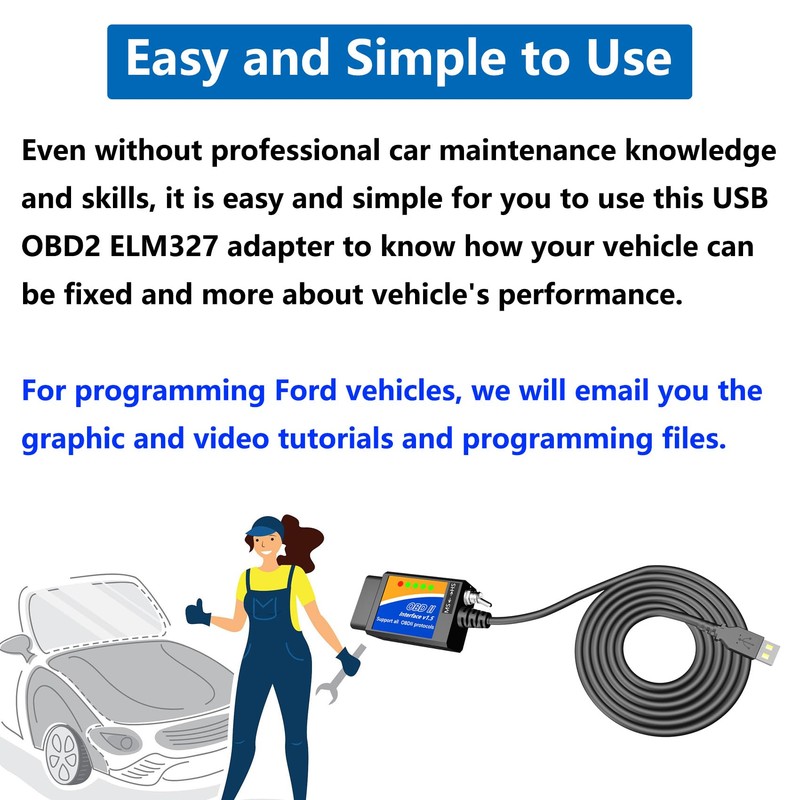 Sell-Off USB OBD2 ELM327 Scanner Reader for Windows, Laptop PC,