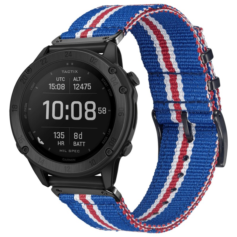 Torbollo Garmin Belt Nylon Garmin Band for Fēnix, Instinct, Approach,