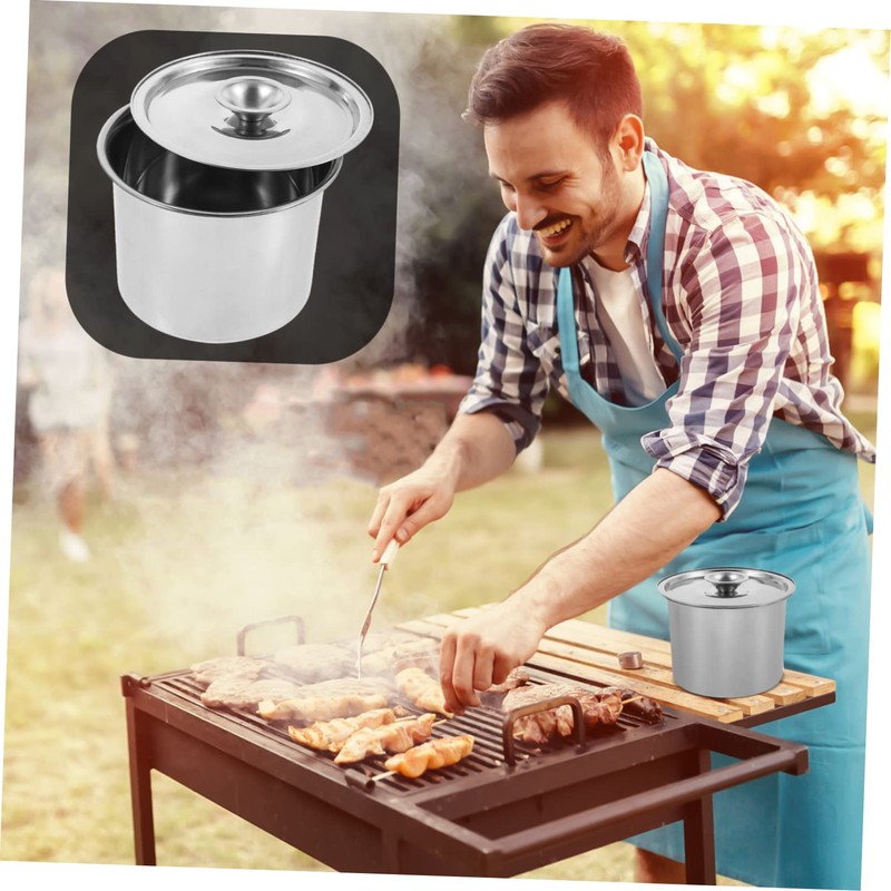 Ipetboom Stainless Steel Spice Jar Capacity Kitchen Condiment Container with