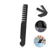 Ipetboom 2pcs Folding Pocket Combs Portable Travel Hairbrush Fine and