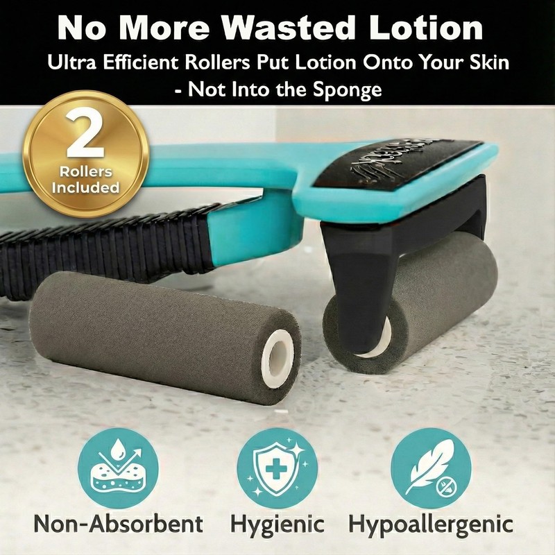 bearback Lotion Applicator for Back & Body Long-Reach Roller for