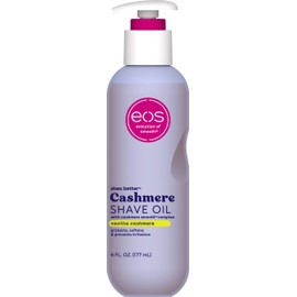eos Cashmere Shave Oil, Vanilla Cashmere, Soothing Moisturizing, Prevents Irritation and Razor Burn, Bikini Area-Approved, Body Care, 6 fl oz