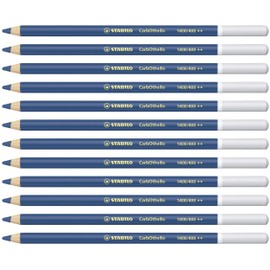 STABILO 1400/400"Carb0thello Chalk-Pastel" Colouring Pencil - Parisian Blue (Pack of 12)