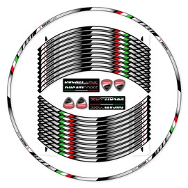 Awonderful Motorcycle Reflective Rim Tapes Sticker Stripe for Ducati 659 696 750 796 797 821 1100 1200 S4 S2/899 1199 959 1299 V2 V4/848 1098 1198 EVO Wheel Decal Stickers 17 inch (Silver Grey)