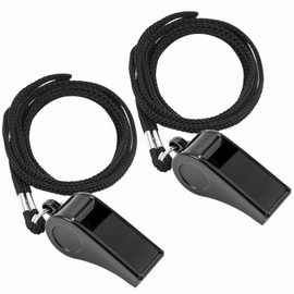 JKQAGD 2PCS Sports Whistles with Lanyard, Loud Crisp Sound Whistle Ideal for Coaches, Referees, and Officials.