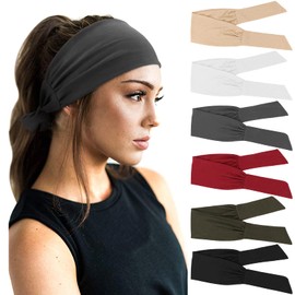 DRESHOW 6 Pack Women Headbands Wide Elastic Hair Bands Head Wrap Cute Knot Hair Accessories