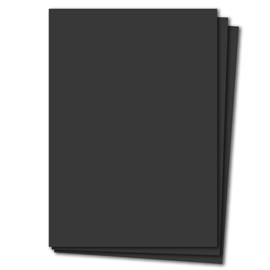 Glüxx Agent 50 Sheets Coloured Card DIN A4 – Black – 240 g/m² Thick Craft Card – 21.0 x 29.7 cm Cardboard for Crafts for Photo Albums Menu Cards Printable DIY Creative