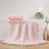 A Nice Night Rainbow Stripes & Bows Bedding Set,Ruffle 6