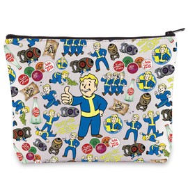 WZMPA Fallout Boy Makeup Bag Arms Gifts Nuka Cola Sign Makeup Zipper Pouch Bag Vault Tech Merchandise (Vault-Tec 33)