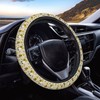 Neukim Gnome Bee Sunflower Steering Wheel Covers Anti-Slip Elasticity Car