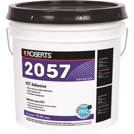 Roberts 2057-4 Superior Vinyl Composition Tile Adhesive, 4 Gallon, Creamy tan
