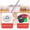 4 PCS Spin Mop Head Refills + 1 Mop Holder
