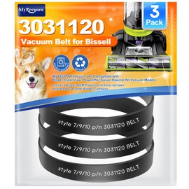 MyKEEPOW 3031120 Belts for Bissell Vacuum Style 7 9 10 12 14 16, Vacuum Belt Compatible with Bissell Vacuum Cleaner Model 2252 Series, 3 Pack