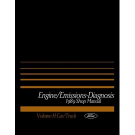 1989 Ford Car / Truck Emissions Diagnosis Shop Manual