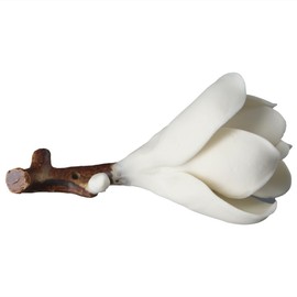 Ceramic Hairbrush Holder Vintage Painting Brush Rest Stand, Magnolia Shape Calligraphy Pen Holder Resin Incense Stick Holder