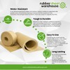 Natural Gum Rubber TAN 40A (.125" (1/8") Thick, 6" Wide