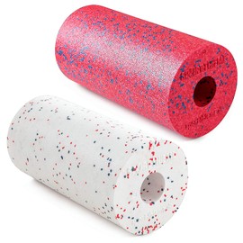 Sport-Thieme Fascia Roller, Small Massage Roller, Fascia Roller in Medium Hard or Soft, for Back, Neck, Legs, Shoulder, Spine, Feet, Diameter 15 cm, Length: 30 cm, White or Red