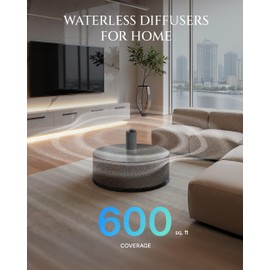 AROMADD AROMADD 2026 Upgraded Smart Scent Air Machine, 20ml Capacity Up to 600 Sq Ft Waterless Essential Oil Diffuser, Battery Operated Portable Cold Air Diffuser for Home Car Office, Titanium Gray