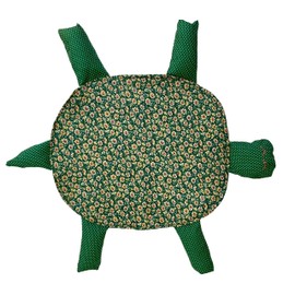 Kitchen Turtle Foot Floor Mop Handmade for small kitchen spills, color - flower Fabric