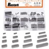 Rustark 140Pcs 16 Sizes Key Stock Keystock Assortment Kit Round