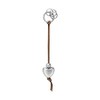 Georg Jensen Regitze Overgaard Key Ring Heart Chrome-Plated with Leather