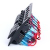 Amarine Made 6 Gang Red LED Indicators Rocker & Circuit