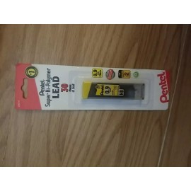 Pentel 4pk Pentel Mechanical Pencil Lead Refill Super Hi-Polymer 0.9mm HB 30 Count/Tube