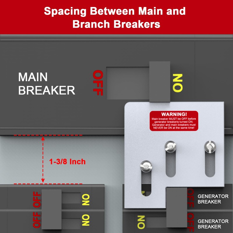 Natupal Generator Interlock Kit Compatible with Square D QO or