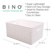 BINO | Plastic Basket, Large - White | 3 Pack
