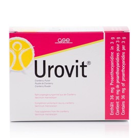 GSE Urovit Powder in Portion Bag - 30 Bags Cranberry Powder, Organic Quality, 100% Vegan and No Additives