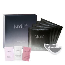 MediLift Microfiller Eyes, Set of 4 Bags + 3 Needle Pouches, Needle Patch, Eye Area, Niacinamide Hyaluronic Acid