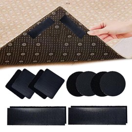 VVQWCY Pack of 24 Carpet Grippers, Non-Slip Mat, Carpet Underlay, Carpet Grippers, Carpet Grippers for Carpets on Carpets for All Types of Carpets and Floors (24 Pieces)