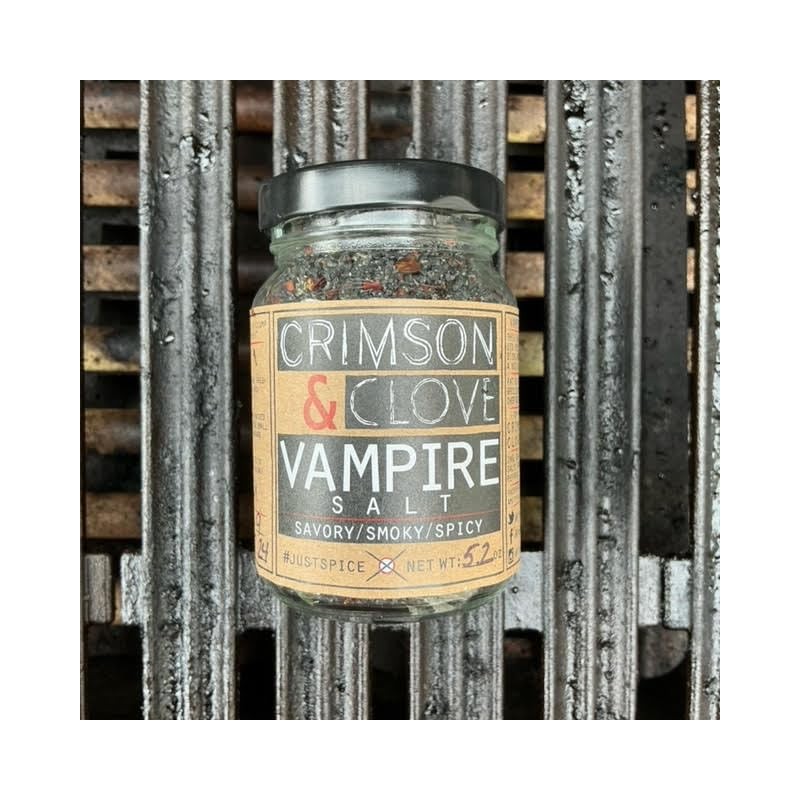 Vampire Salt (Black Hawaiian Garlic Salt with Aleppo Pepper) by