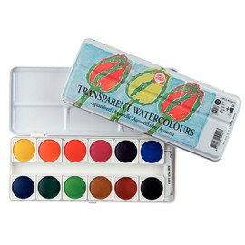 Talens Transparent Watercolor Set of 12