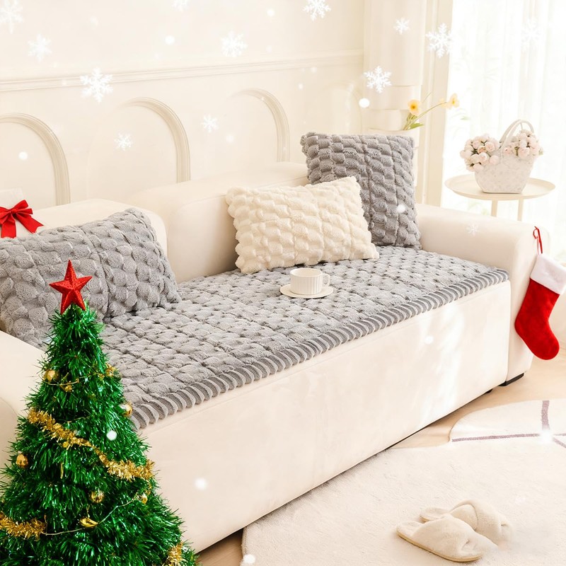 Gumfolk Plush Pet Sofa Covers for Dogs Washable Couch Protector