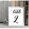 Darling souvenir Caligrafía 1-12 tarjetas números Recepción de boda decoración
