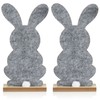 com-four® 4 x Decorative Stands for Easter, Cute Felt Easter