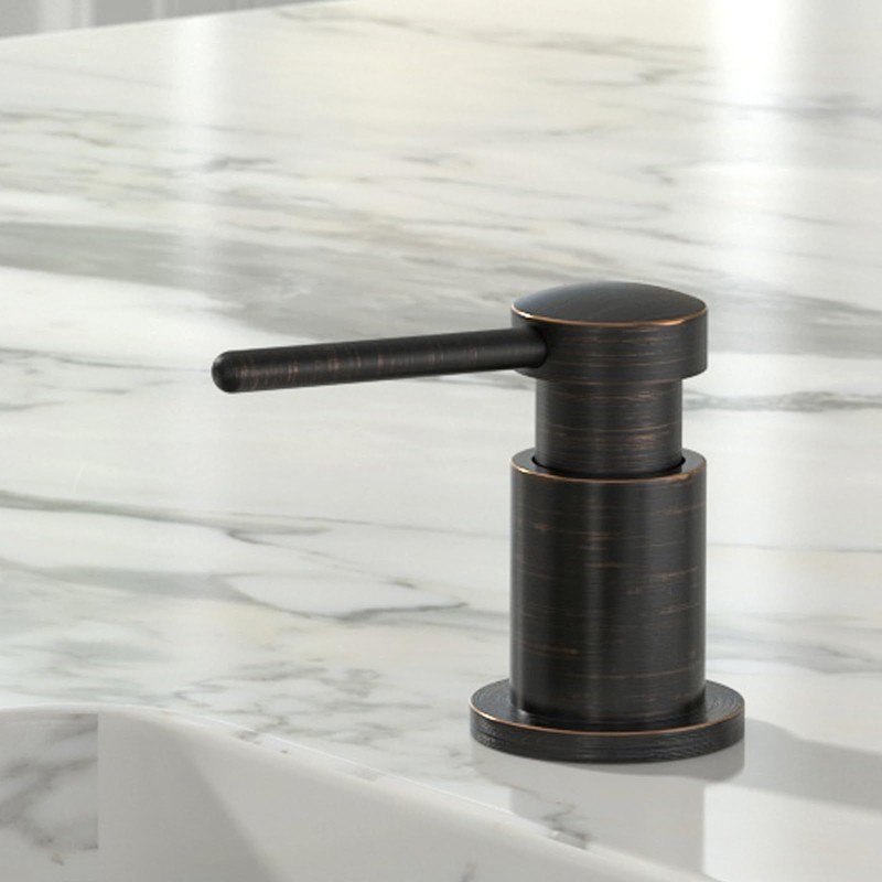 Lava Odoro Bronze Soap Dispenser for Kitchen Sink, Modern Brass