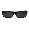 Locs Mad Dog Hardcore Gangster Cholo Narrow Rectangular Sunglasses Blue