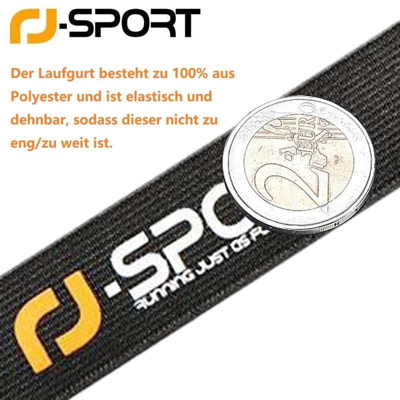 RJ-Sport Triathlon Race Number Belt, Running Strap with Numbers &