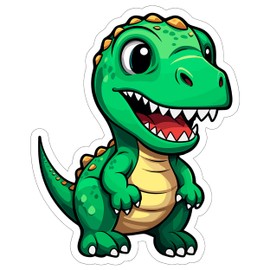 Dinosaur Sticker Decal Vinyl Small Waterproof for Water Bottle Mug Passport Book Scrapbook Notebook Laptop Tumbler Skateboard Computer Phone Size Funny Gift Car Stickers ID44990