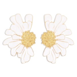 Flower Earrings Daisy Earrings for Women Statement Earrings Flower Earrings for Girls Exaggerated Oversized Earrings for Women Party Jewelry Gifts